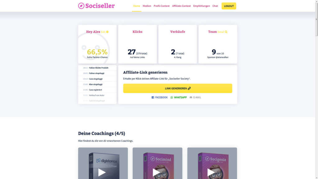 Sociseller Society Einblick