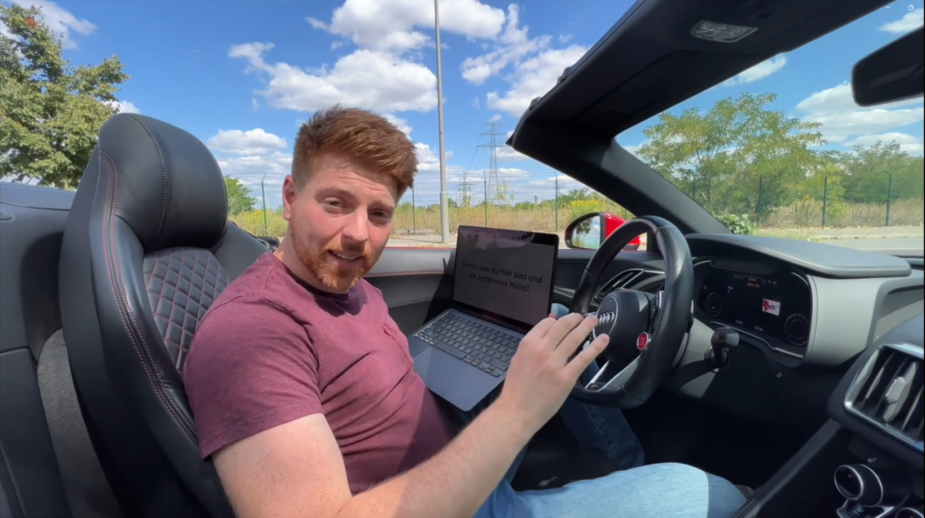 Christian Tucholski im Auto