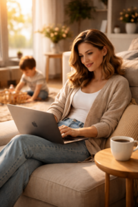 Mit Instagram Geld verdienen als Mutter im Homeoffice ohne Stress.