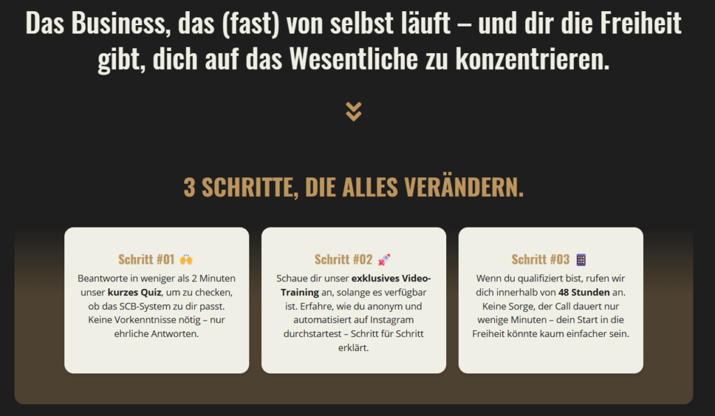 SCB System Ablauf